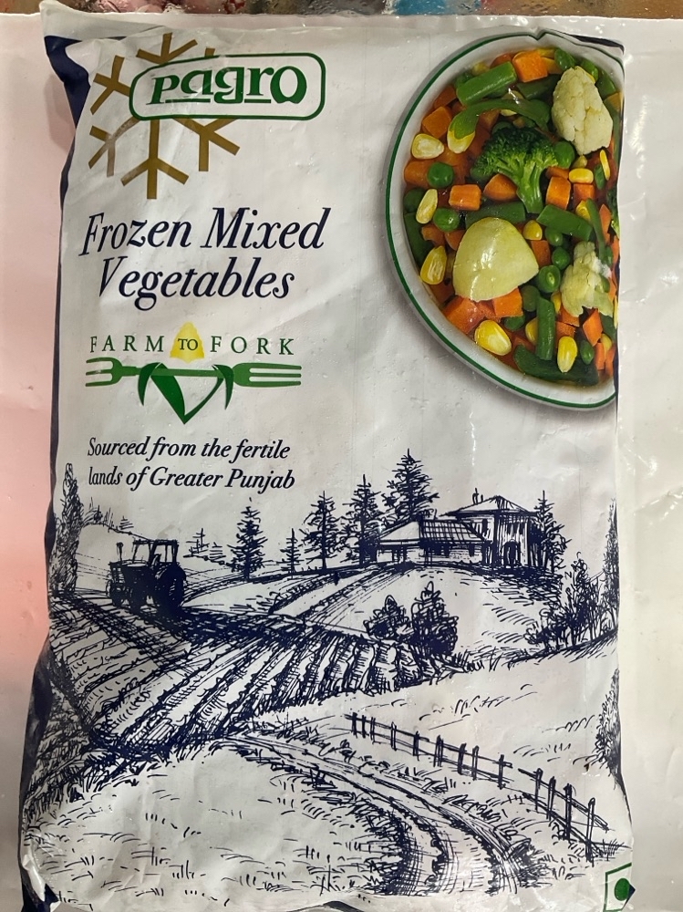 Pagro frozen mixed vegetables 1kg