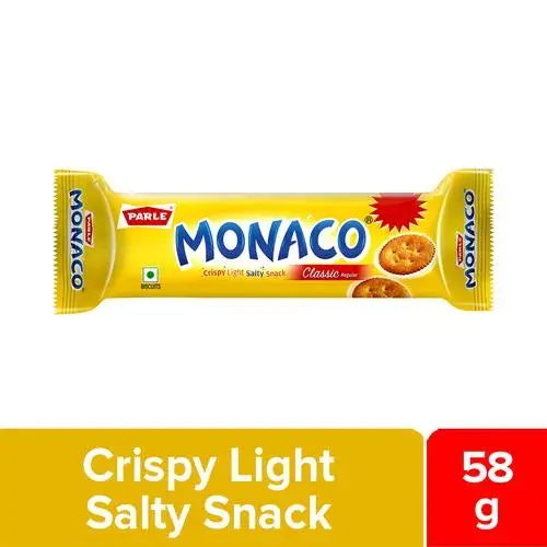 Parle Monaco Biscuits Classic Regular Salted Snack, 52.2 g