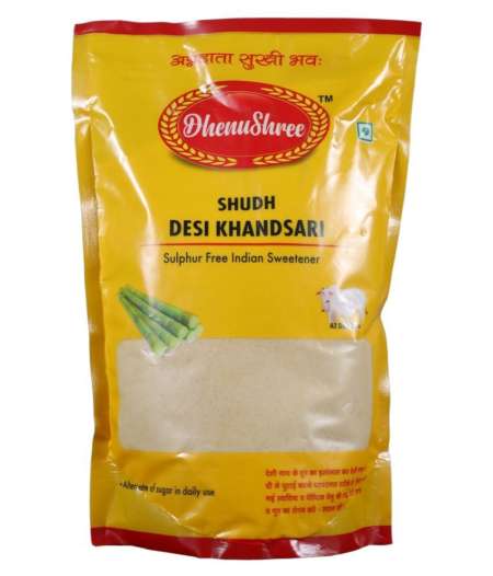 Dhenushree Shudh Desi Khandsari Sulphur Free Indian Sweetner 1kg