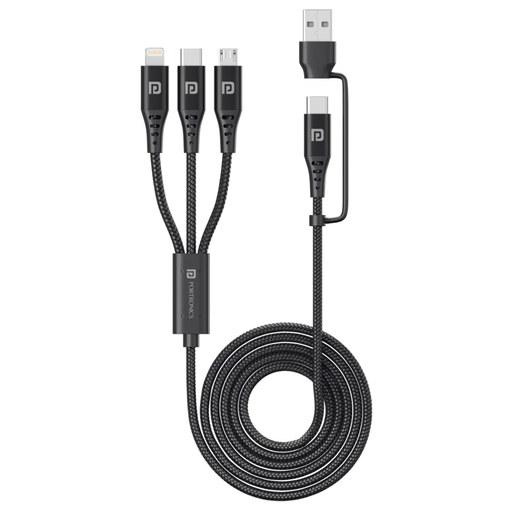 Portronics Konnect J9 POR 1796 multi-Functional Charging Cable