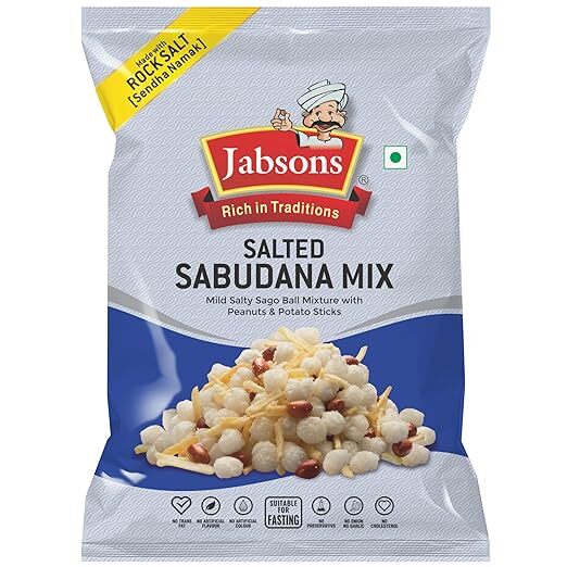Jabsons Salted Sabudana Mix, 180G
