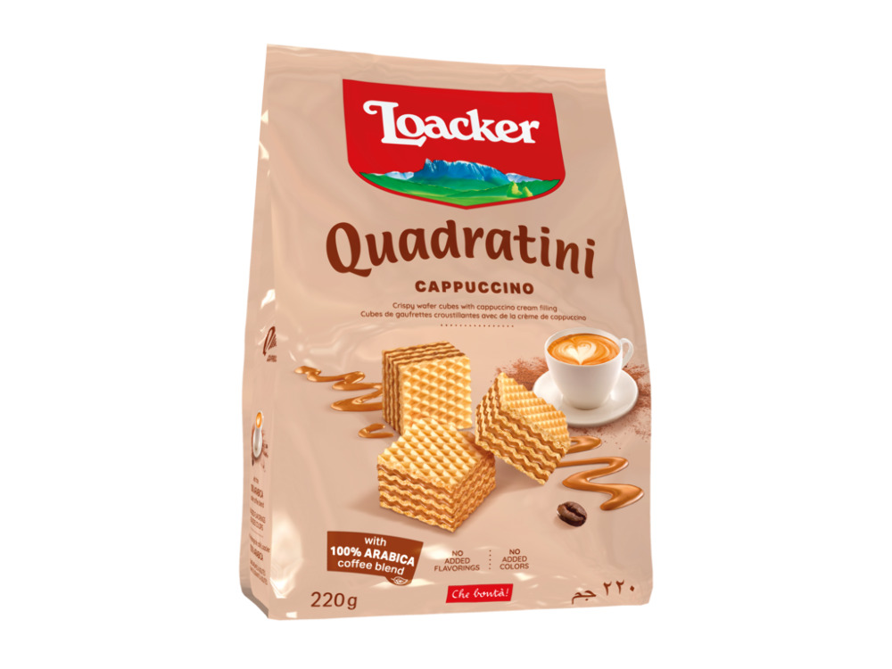 Loacker Quadratini Cappuccinio Wafers 125g
