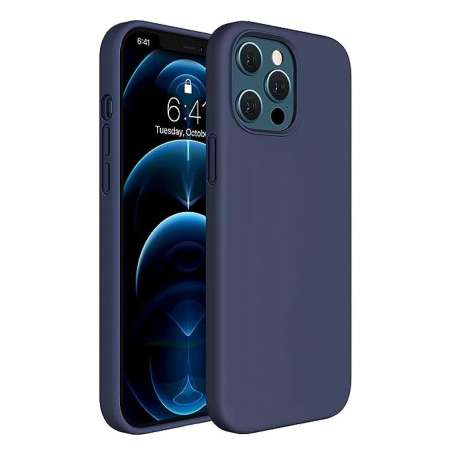 Iphone 12 Pro Max Silicon Back Cover  Blue