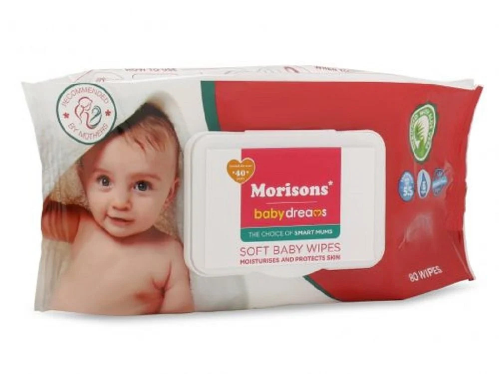 Morisons Baby Dreams Soft Baby Wipes, 80 pcs