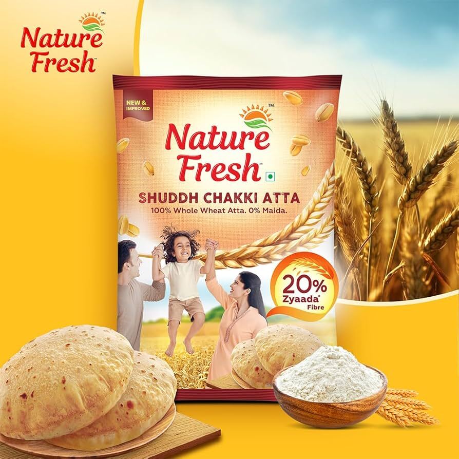Nature Fresh Shuddh Chakki Aata, 10kg
