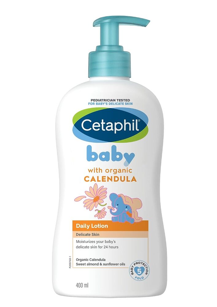 Cetaphil Baby Daily Lotion With Organic Calendula for Face & Body, 400 ml