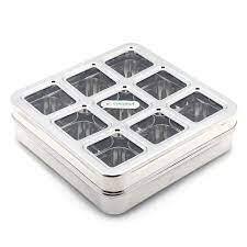 Coconut Laser Masala Box SS Big MB 18