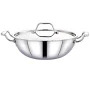 Maxima Triply Stainless Steel Kadai 24cm