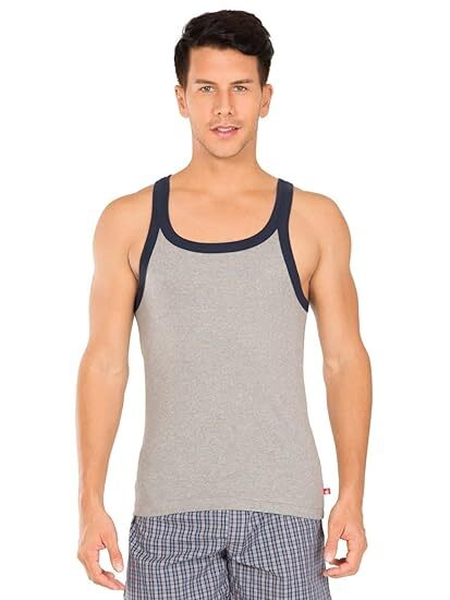 Jockey Zone Vest US27-01 L-Size MGRML/NAVY