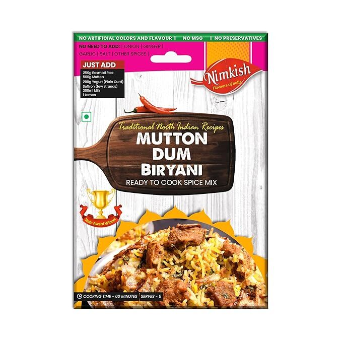 Nimkish Mutton Dum Biryani Masala 40 G