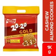 Parle 20-20 Gold Cashew Almond Cookies, 1 kg