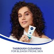 NIVEA Women Face Wash, Total Face Cleanup, acts as Face Wash, Face Scrub & Face Pack, 100 ml
