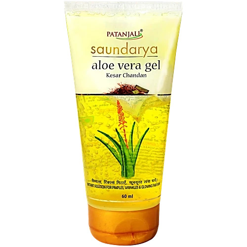 Patanjali Saundarya Aloe Vera Gel Kesar Chandan 150ml
