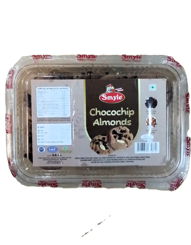 Smyle Chocochip Almonds 300gm