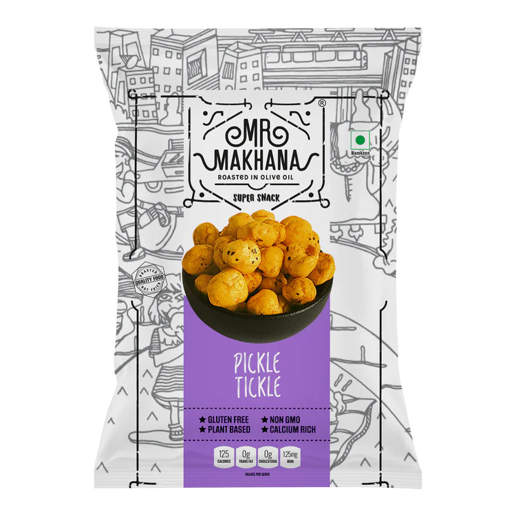 Mr. Makhana Super Snack Pickle Tickle 55GM