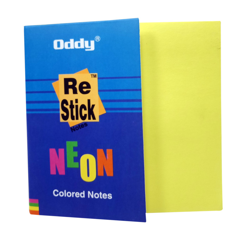 ODDY RE STIK NOTES NEON 3X4 AR