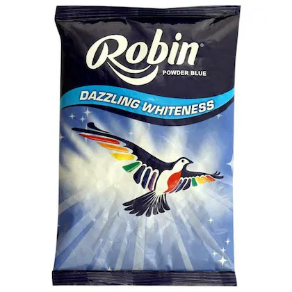 Robin Dazzling Whiteness Powder Blue, 200 gm