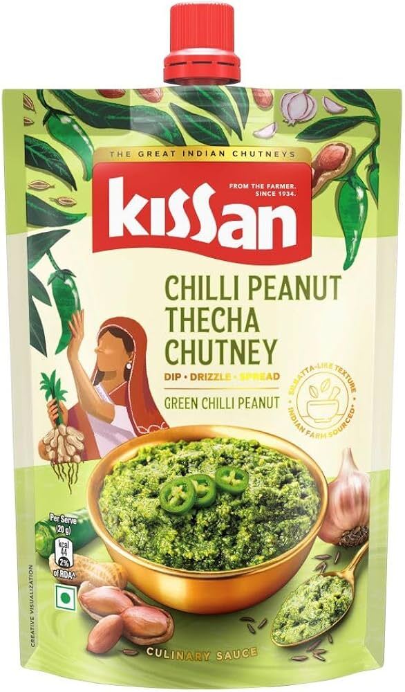 Kissan Chilli Peanut Thecha Chutney 200gm