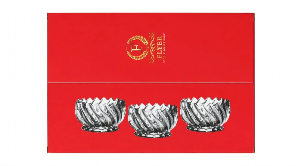 Flyer Luxury Glass Bowl Set 6Pcs