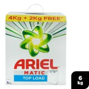 Ariel Matic Top Load Detergent Powder 4 kg (Get Extra 2 kg Free)