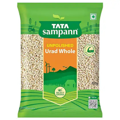 Tata Sampann Unpolished Urad Dal Whole, 500 g