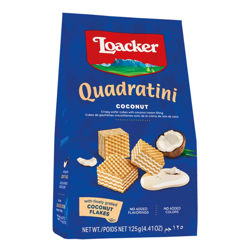 Loacker Quadratini Coconut Wafers 125g
