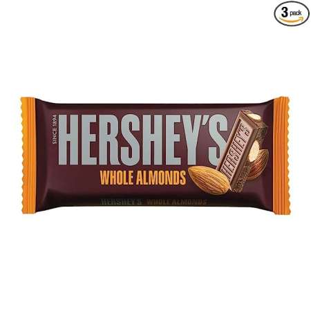 Hershery's Whole Almonds Chocolate Bar, 100 gm