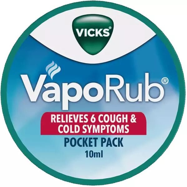Vicks Vaporub Classic Relieves 6 Cough & Cold Symptoms, 10Ml