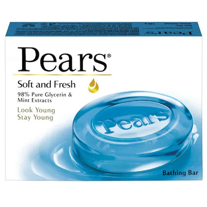 Pears Soft & Fresh Bathing Soap, 100G