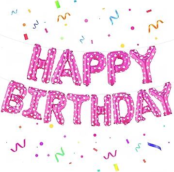 Happy Birthday 13 Pcs Foil Banner