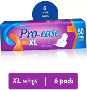 Pro-ease Go XL Sanitary Pads- Pack Of 6 Pads