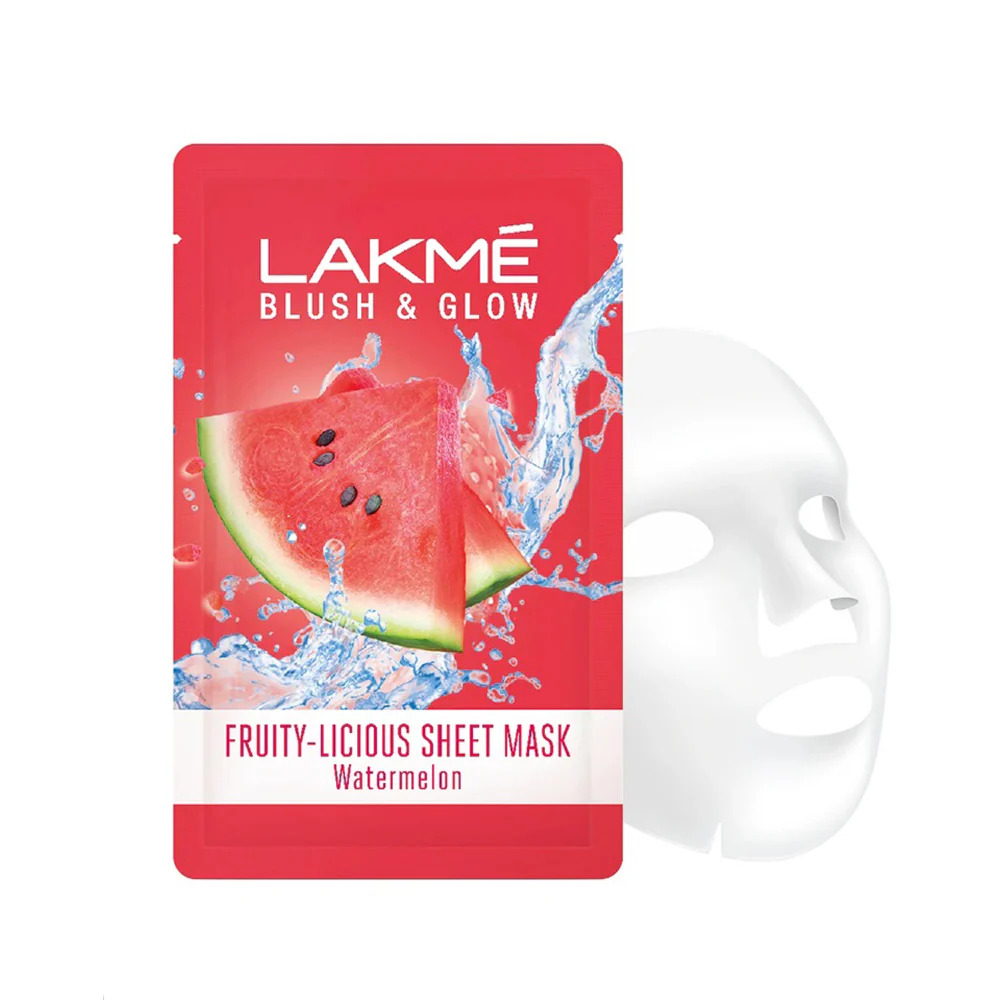 Lakme Blush And Glow Fruity Licious Sheet Mask Watermelon Burst