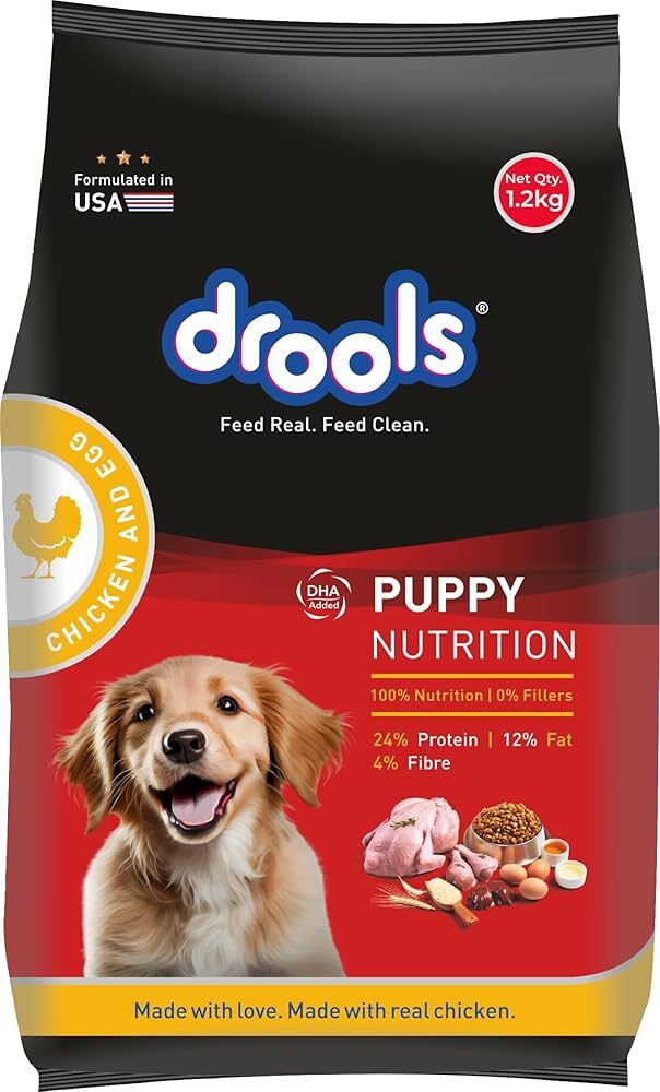 Drools Chicken and Egg Dry Food For Puppy, 1.2Kg
