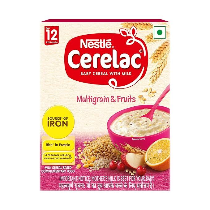 Nestle Cerelac Baby Cereal With Milk Multigrain & Fruit,12 to 24 Month, 300G