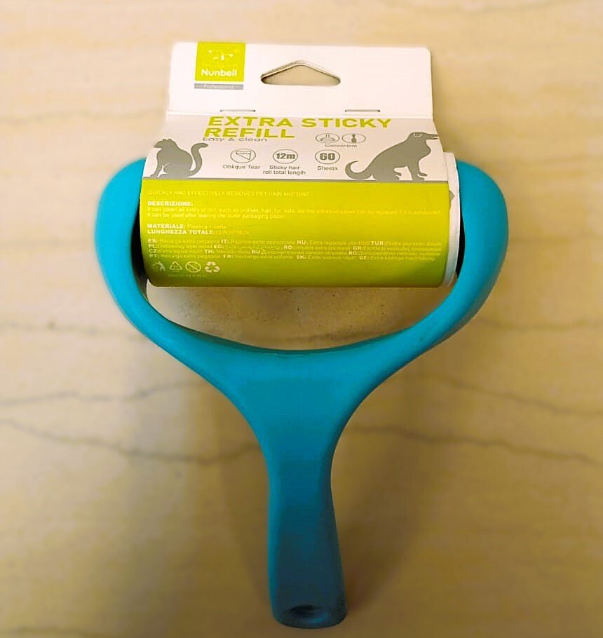 Nunbell Pet Hair Lint Roller Extra Sticky Refill, 60 Sheets with Extra Refill