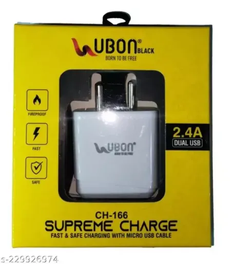 UBON 5V 2.4 Amp Double USB Charger