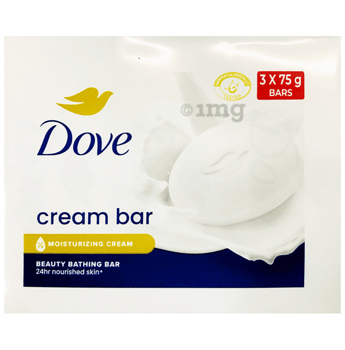 Dove Cream Bar Moisturizing Cream Bathing Bar 3*75gm
