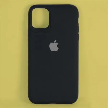 iphone 14 pro silicone black back cover