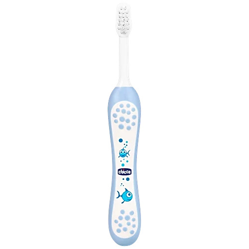 Chicco Baby Toothbrush- 6M-36M Blue, 1 pc