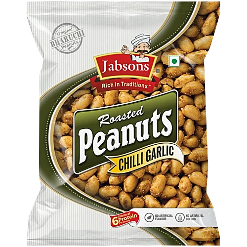 Jabson Roasted Peanuts Chilli Garlic, 140G