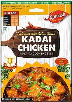 Nimkish Kadai Chicken Ready to Cook Spice Mix Masala 60g