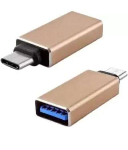 Type C Multicolor USB OTG Adapter (Pack of 1)