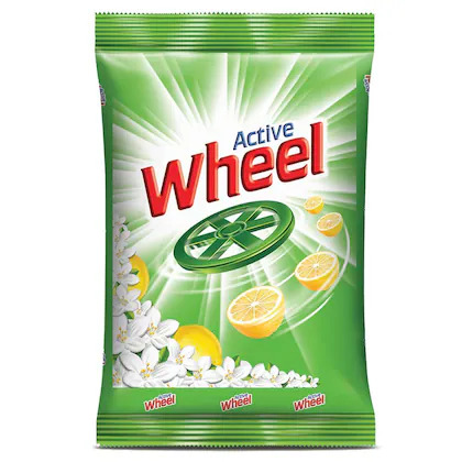 Active Wheel Green Lemon & Jasmine Detergent Powder, 2 Kg