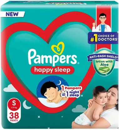 Pampers Happy Sleep S 4-8kg(38 Pants)
