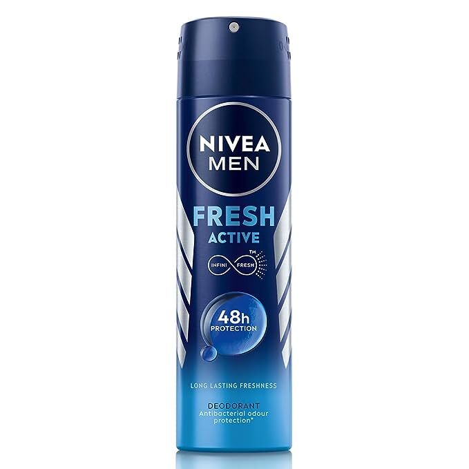 Nivea MEN Deodorant, Fresh Active, 48h Long lasting Freshness, 150 ml