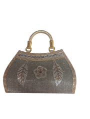 Grey and Golden Hand Bag for Girls and women