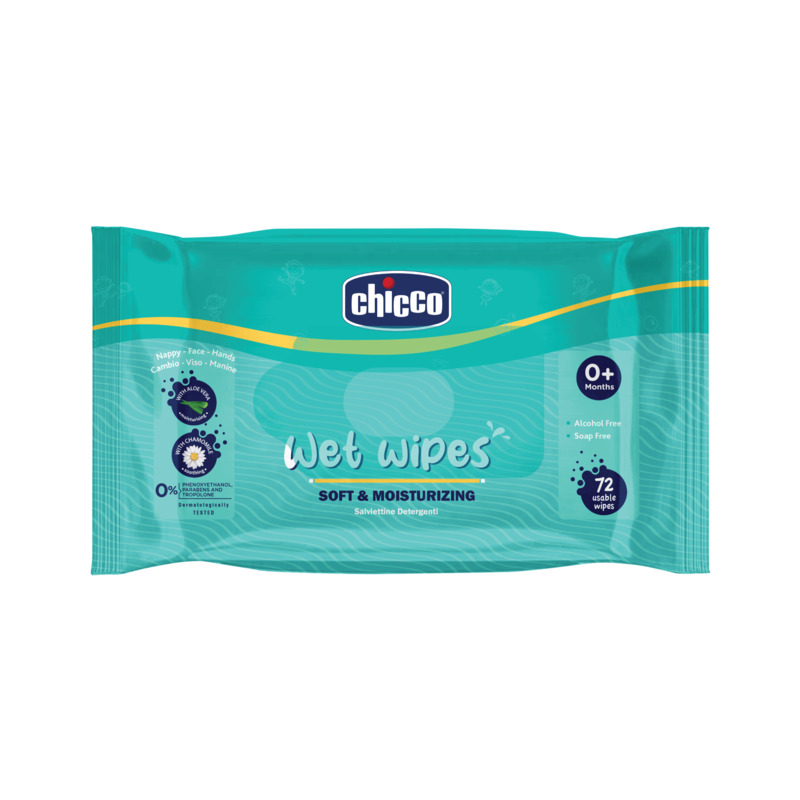 Chicco Wet Wipes Sticker, 72 Pcs