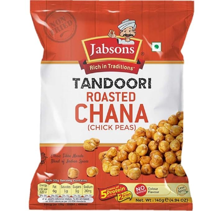 Jabsons Tandoori Roasted Chana, 140 g