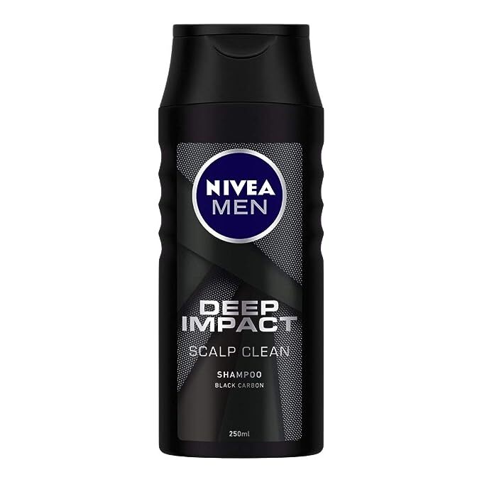 Nivea Men Deep Impact Shampoo Scalp Clean, 250 ml