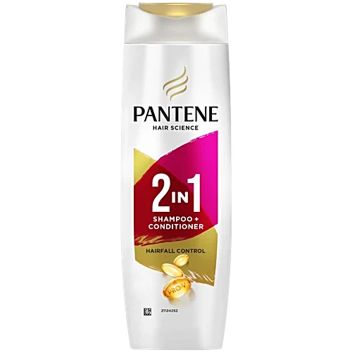 Pantene Hair Science 2 In 1 Shampoo Conditioner HairFall Control, 180Ml